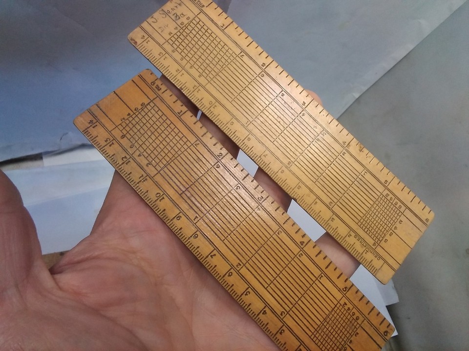 Rule And Ruler Wooden Rule Ruler Job Lot | eBay UK