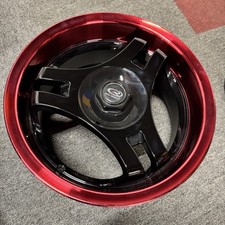 Rota HM3 15 Inch Alloy Wheel Rim Black Anodised Red Dish Lip 15x7 4x100 NOS 15”