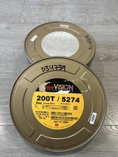 3 Empty Kodak 400ft  122m 35mm 200T/5274 Film Canisters - CANISTERS ONLY