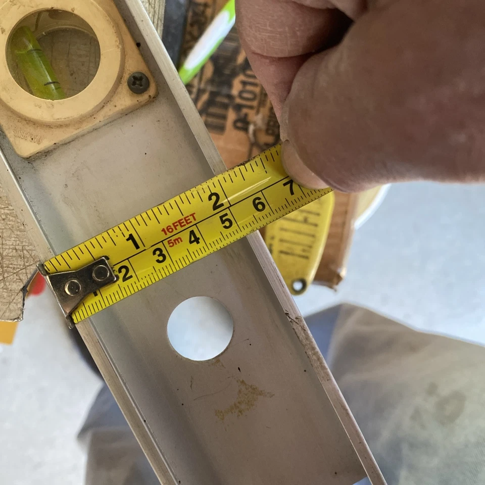 Vtg Johnson Aluminum Rare Level #6224 Carpenter Tool 24" USA - Image 4 of 4