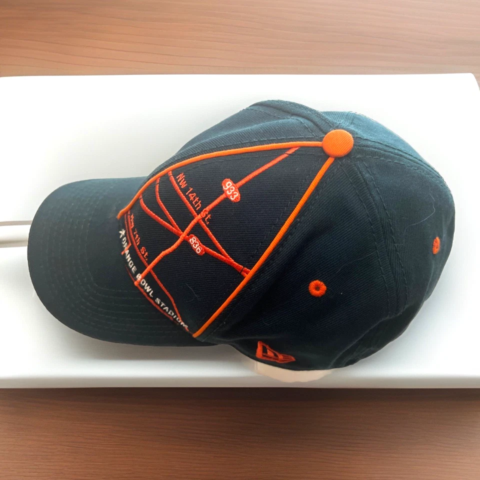 Miami Hurricanes Edición Especial Naranja Cuenco Mapa Gorra Ajustada Sombrero M/L Sandwich Foto 4 de 4