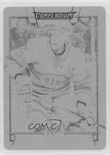 2017 Upper Deck Compendium Printing Plate Black 1/1 Nicolas Deslauriers #718 1hh