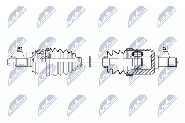 NTY Antriebswelle NPW-HD-050 FüR Honda Civic 8 Hatchback FN FK FK1 FN4 FN1 FK2-image