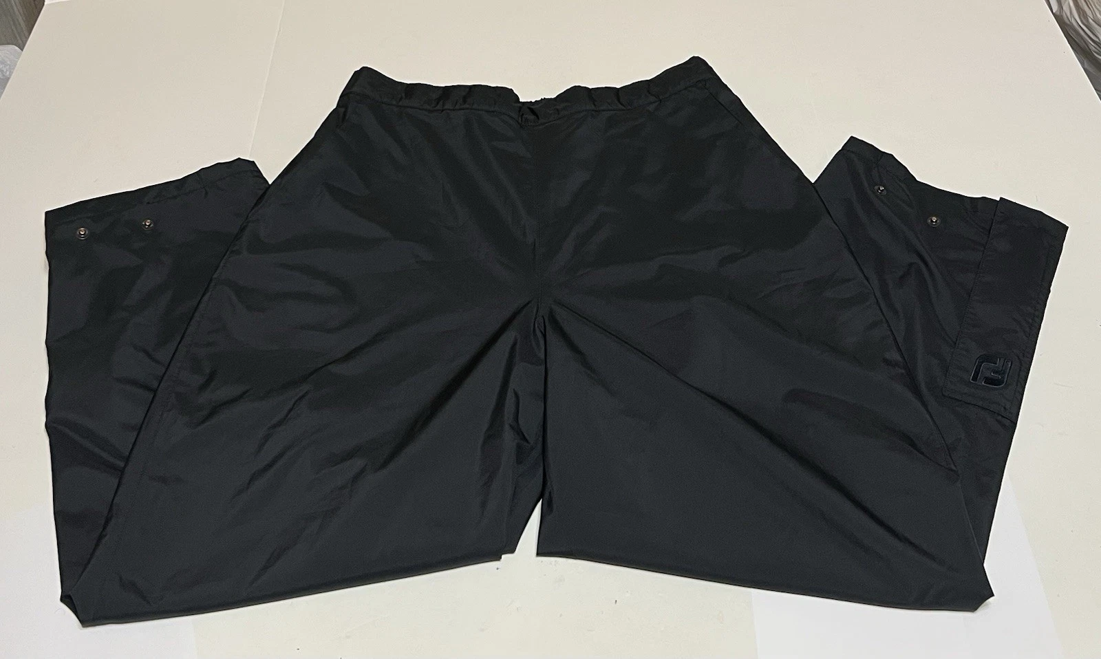 FootJoy DryJoys Pants Womens XL Black Waterproof Rain Golf Performance