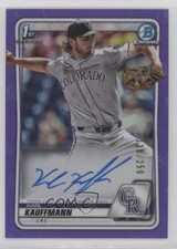 2020 Bowman Chrome Prospect Purple Refractor 128/250 Karl Kauffmann Auto 0d94