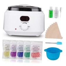Wax Kit Digital Hair Removal Waxing Kit for Women  Men, Hot Wax Warmer Pot