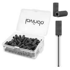 80 Piece Small Sanding Bands Nail Drill Bit, Fine Sanding Bands for Nail Drill w