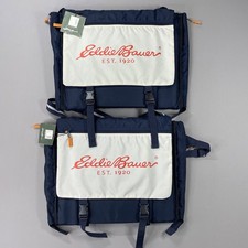 NEW Eddie Bauer Stadium Seats blue off white bleacher outdoor travel