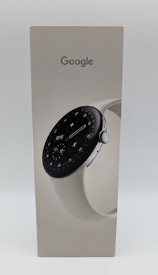 Google Pixel Watch 4 (LTE) 45mm Polished Silver mit Sportarmband Porcelain NEU