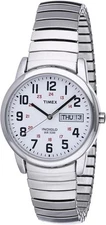 Timex Men's Easy Reader Watch 35mm, Stainless Steel/Silver-Tone/White/A/35mm 