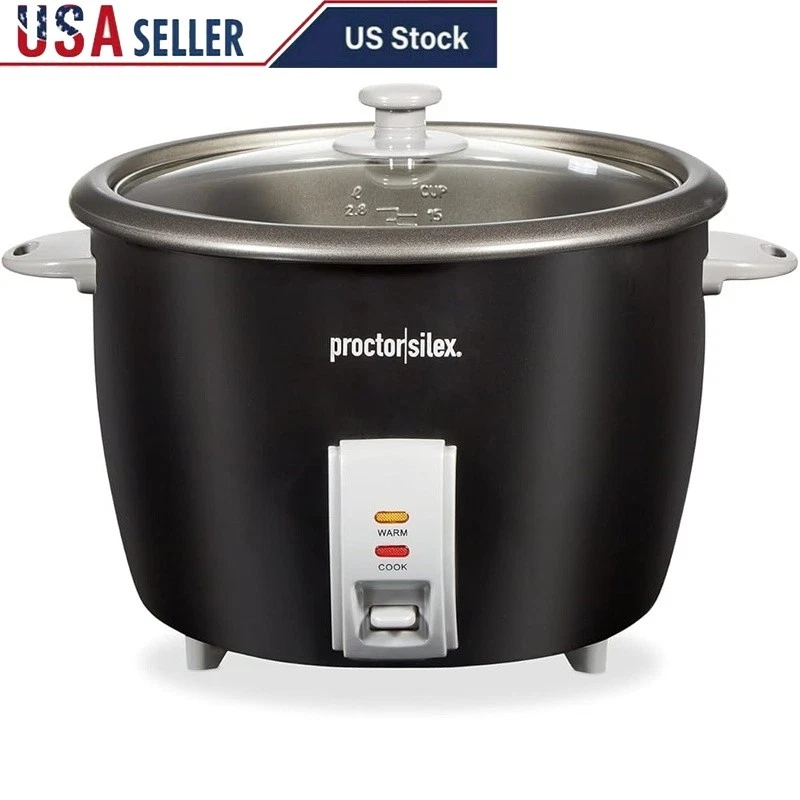 30 Cup Electric Rice Cooker Steamer One Touch Control Easy Clean Dishwasher Safe