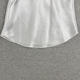 Vintage Lucie Ann II Camisole Womens 34 White Lace Silky Beaded Lingerie Slip