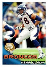 Ryan Clady 2010 Topps #287 Denver Broncos