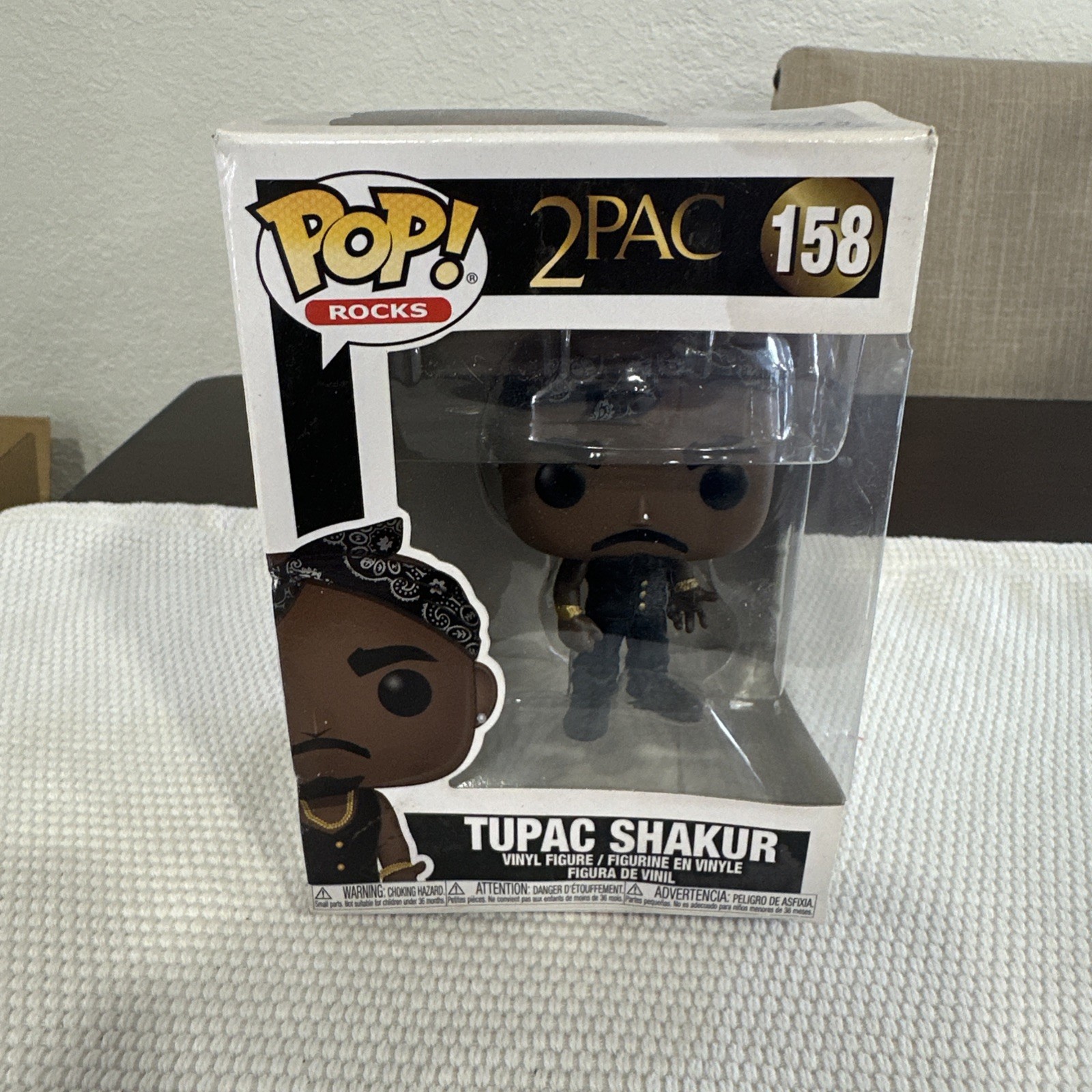 🔥🔥🔥 Funko POP Rocks, 2PAC #158 "Tupac Shakur" Vinyl Figure 