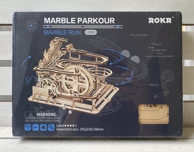 ROKR Marble Parkour Marble Run LG501 Wooden 3D Puzzle Kit 254PCS New In Box