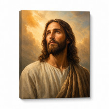 Jesus Portrait Canvas Wall Art Christian Home Decor Sacred Heart Spiritual Gift