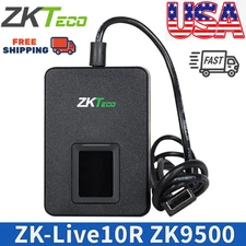 ZKTeco Live10R ZK9500 Indoor Biometric Fingerprint USB Scanner Reader Sensor