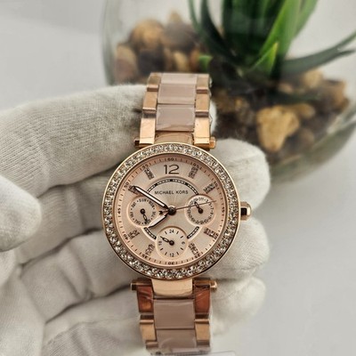 NEW NEW MICHAEL KORS MK6110 WOMEN'S WATCH ROSE GOLD STRAP ROSE GOLD DIAL
