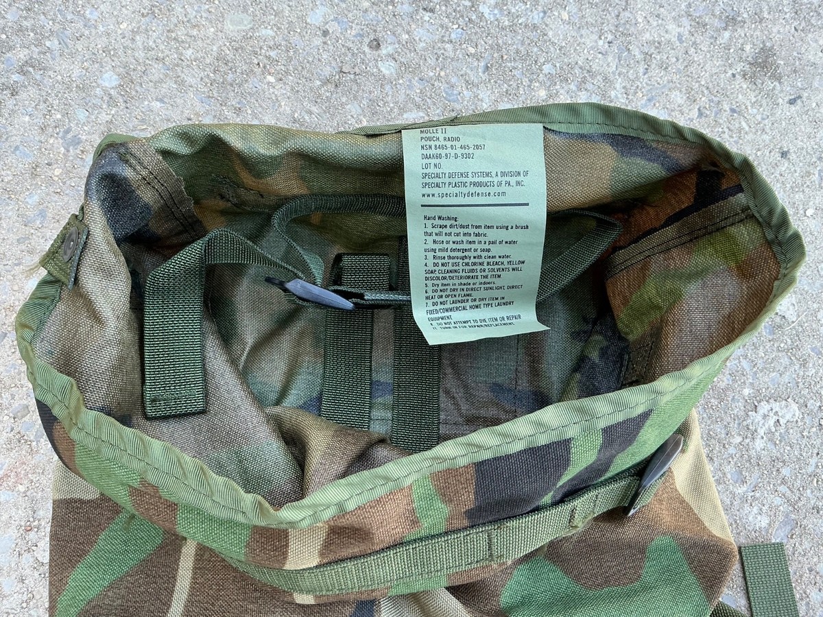USMC Army Military Surplus MOLLE Backpack Radio Pouch Carrier