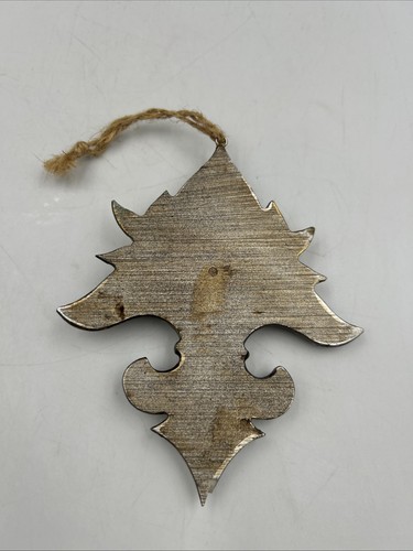 Ornamento rustico Western Fleur De Lis 5" per pergamena - Foto 2 di 2