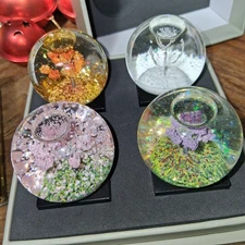 COOLSNOW GLOBES MINI SEASONS x 4 2017 CS278 W/ ORG BOX BEAUTIFUL COLLECTIBLES
