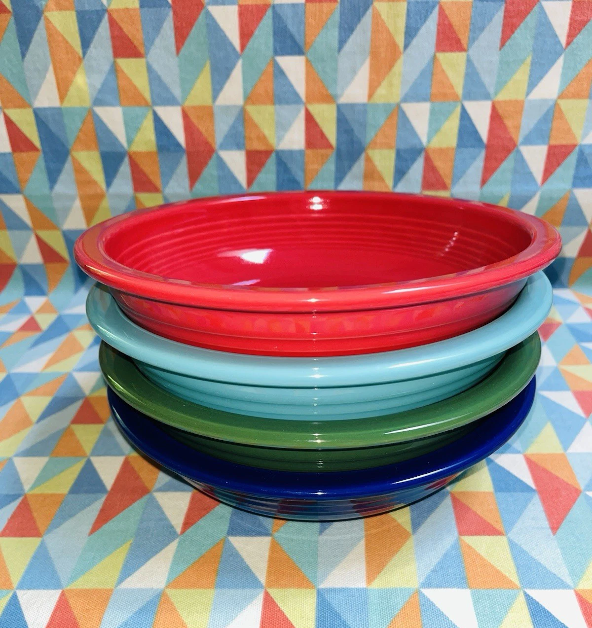 NEW FIESTA SET OF 4 INDIVIDUAL MIXED COLOR PASTA BOWL 8.25" 32oz Fiestaware