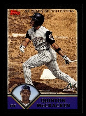 Quinton Mccracken Arizona Diamondbacks Black 2003 Topps #447
