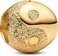 Pandora Strukturiertes Yin Und Yang Mini-Charm 764045C00 Charm AnhäNger
