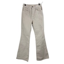 Levi's PREMIUM 70s High RISE Flare WALE SMOOTH Corduroy Pants SANDSHELL WOMEN 25