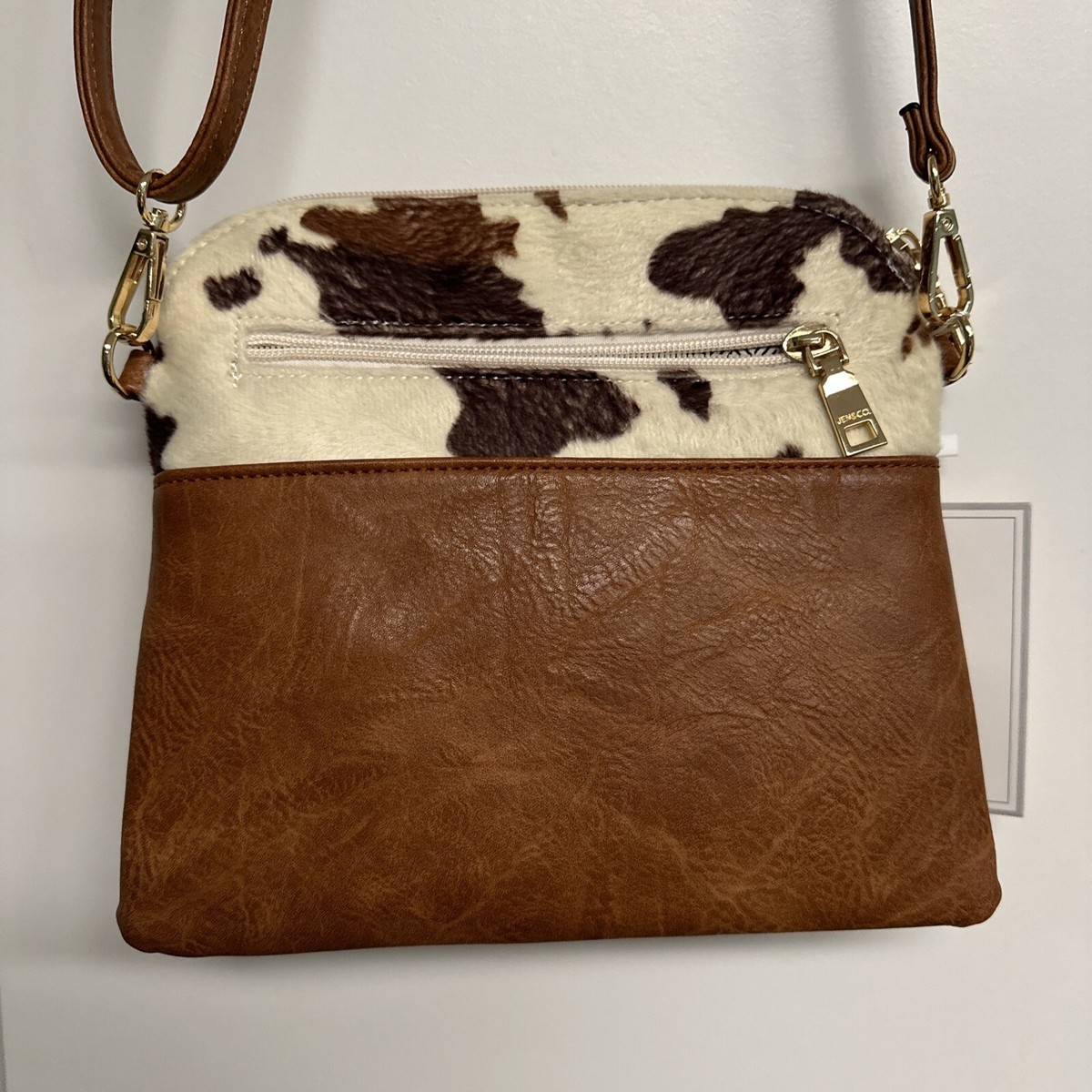JEN & CO. COW PRINT HANDBAG | eBay