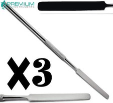 Dental Cement Mixing Spatulas 17.7cm Lab Wax Modelling Instruments Set of 3