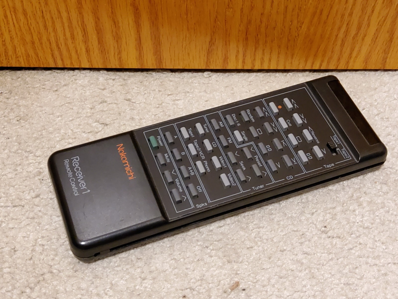 Nakamichi Receiver 1 Wireless Remote Control Tested Works Cleaned Very Rare HTF