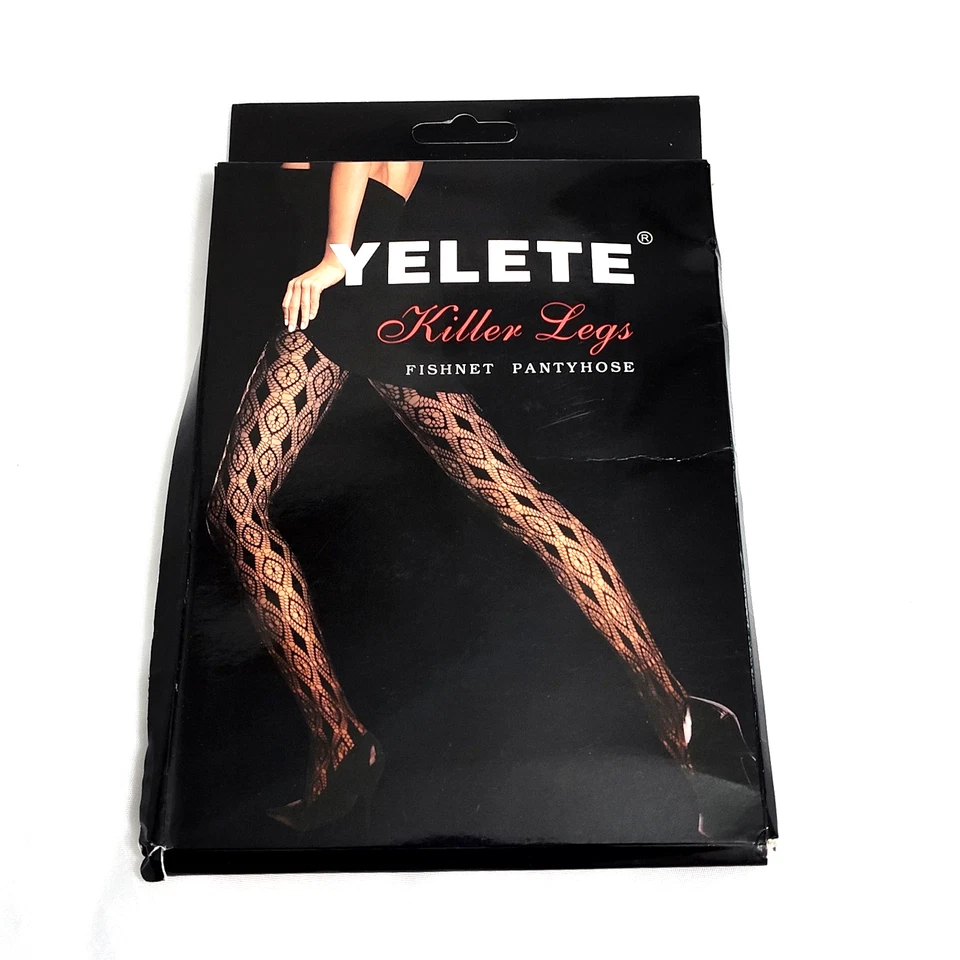 Yelete Killer Legs 渔网连裤袜均码蕾丝风格 828HD006 尼龙氨纶 — 第 2/4 张图片