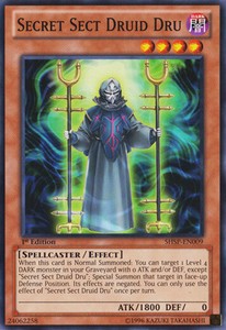 Secret Sect Druid Dru - SHSP-EN009 - Common - 1st Edition x3 - Near Mint