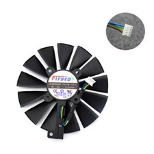 For ASUS DUAL-RX580-8G Graphics Card Fan Replacement 4PIN Card Cooling Fan