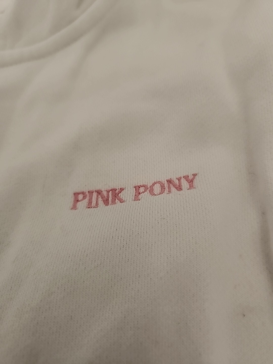 Giacca Ralph Lauren bianca rosa pony con zip taglia L