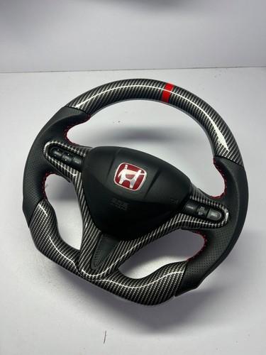 Carbon Fiber Steering Wheel For Honda Civic FD2/FN2 2006-12