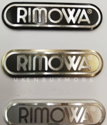 Rimowa Aluminum Luggage trolley case Logo label emblem sticker 3.3cm (1pc.)