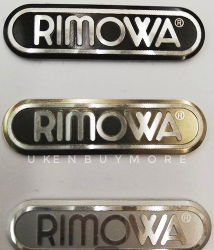 Custodia carrello bagagli in alluminio Rimowa etichetta logo adesivo emblema 3,3 cm (1 pz.)