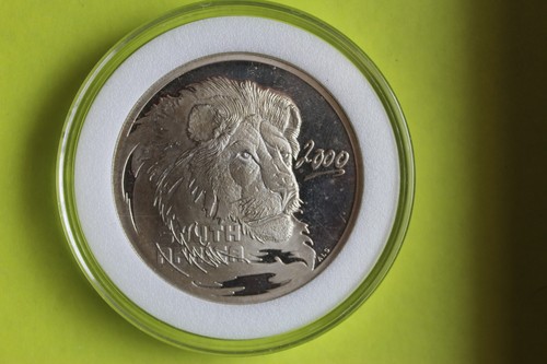2000 SOUTH AFRICA 50 CENTS SILVER PROOF COIN LION XL - 第 1/2 張圖片