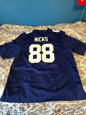 Hakeem Nicks #88 New York Giants Royal Blue Nike On Field Jersey Men's Sz XL VTG