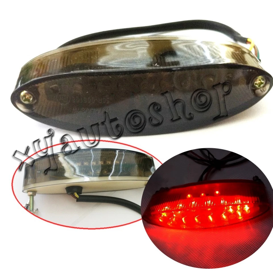 Luz de freno trasera de funcionamiento Smoke 28 LED para motocicleta ATV quad moto 12V Foto 2 de 4
