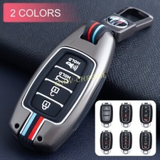 Für Hyundai Palisade Venue Accent Kona Metall Auto Smart Key Hülle Kette Ring