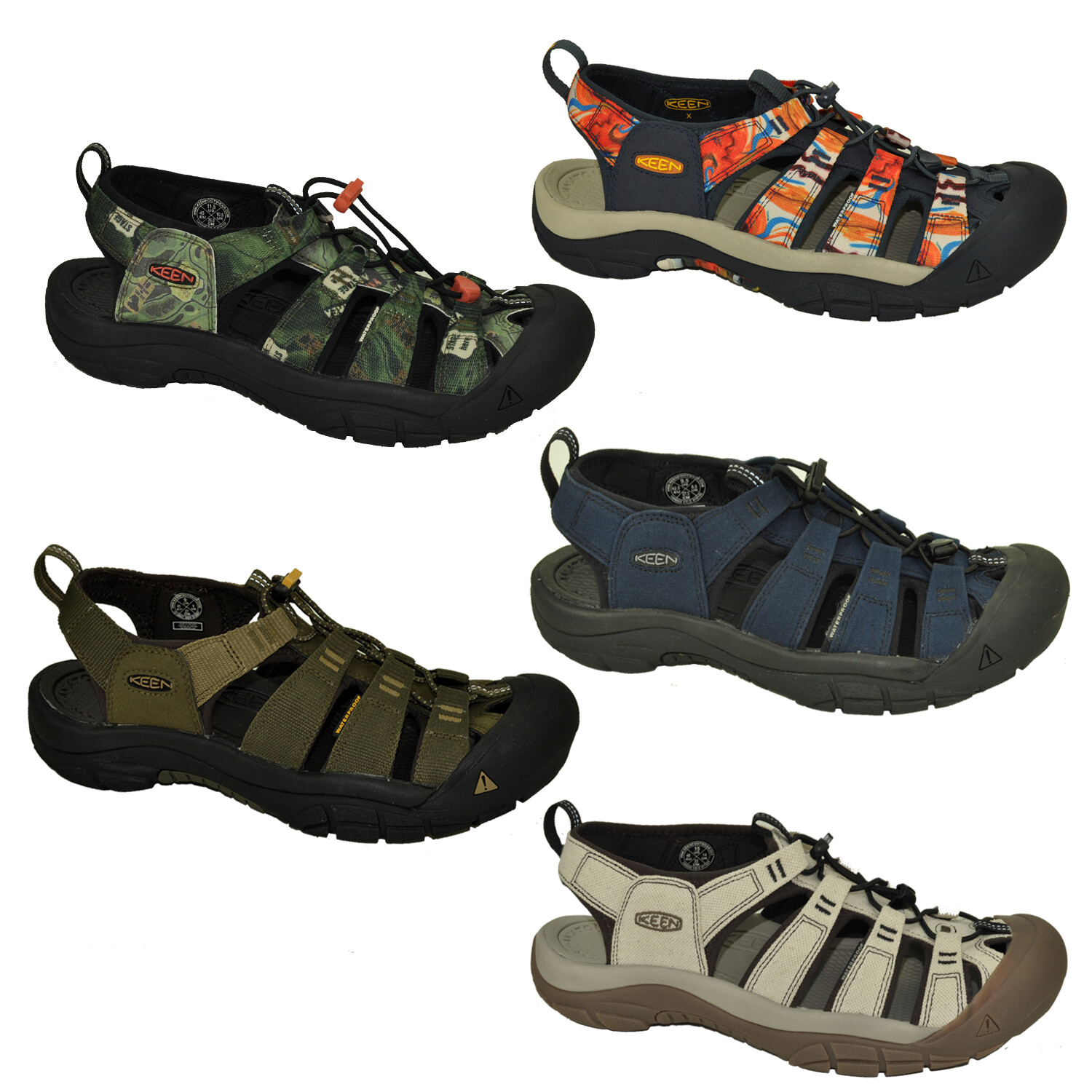 KEEN NEWPORT H2 Retro Sandalias para Senderismo Botas Zapatos de Agua Hombre