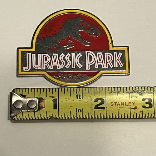 Jurassic Park Refrigerator Magnet Metal Amblin T-Rex Logo - Universal Studios - Picture 3 of 3