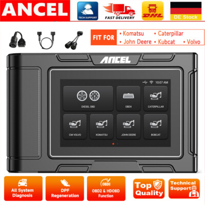 ANCEL HD3600 Profil OBD2 All-System Diagnosegerät 24V Schwerlast-Lkw Scanner