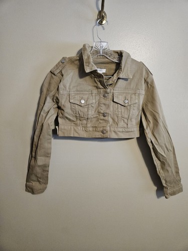 Forever21 Cropped hellbraune Damenjeansjacke Größe Small - Bild 1 von 9
