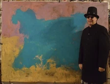 Mark Little original XL￼ Painting 81” X 62”Extra Large,Abstract,Action,Modern