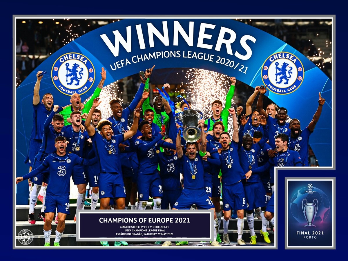 2021 Champions League Final Chelsea Winners Celebration UEFA