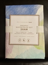 Pottery Barn Teen Organic Watercolor Dot Pillow Sham New